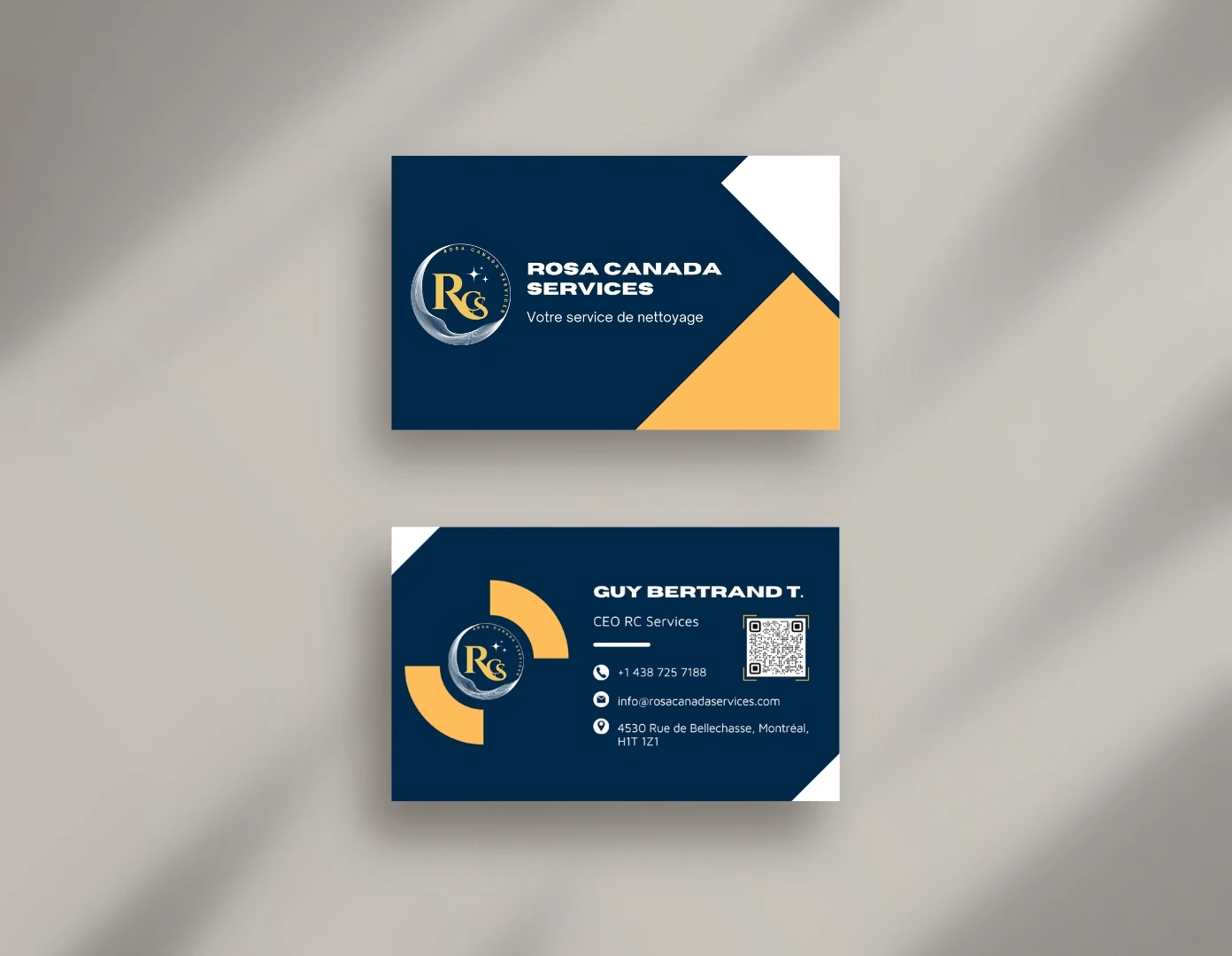 carte d'affaire rosa canada services