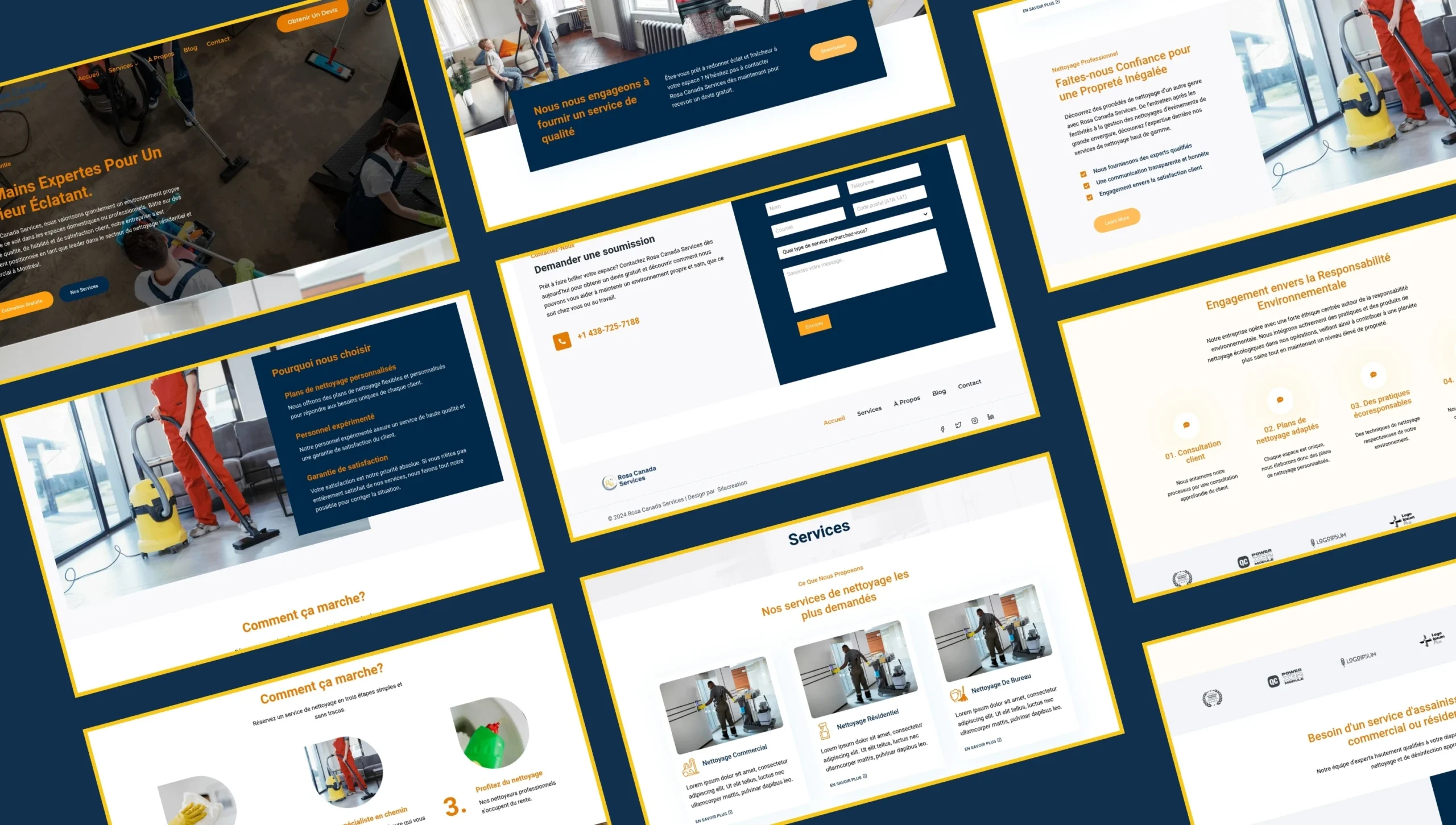 prototype site web rosa canada services